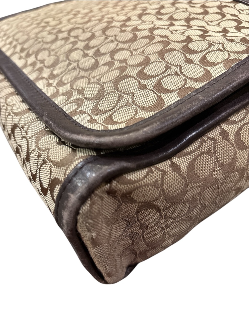 Coach Canvas Crossbody Messenger in Beige and Brown - Picture 3 of 9